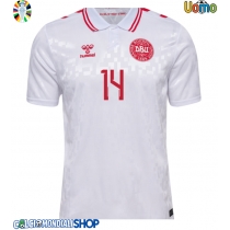 Maglie da calcio Danimarca Mikkel Damsgaard #14 Seconda Maglia Europei 2024 Manica Corta